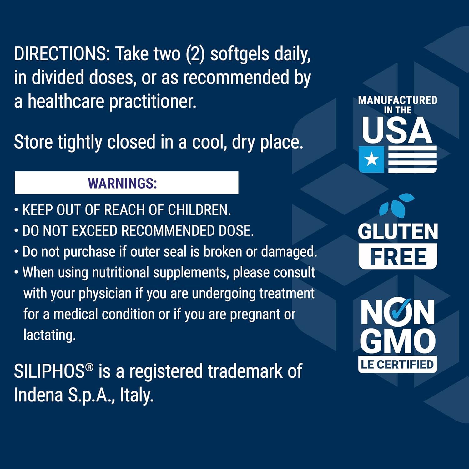 imageLife Extension Advanced Milk Thistle silymarin silybin phospholipids Promotes Healthy Liver Function GlutenFree NonGMO 60 softgels