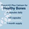 Life Extension Bone Restore Elite Calcium Supplement with Super Potent K2, Calcium, Vitamin D3, Magnesium, Boron, zinc, Vitamin K2, for Bone Health, Gluten-Free, Non-GMO, 120 Capsules