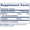 Life Extension L-Arginine Caps, 700 mg, Vitamin C & Amino Acid for Optimal arterial Health, Supports Heart & Immune Health, Healthy Tissue & Bones, Gluten Free, Non-GMO, 200 Capsules(Standard Packaging)