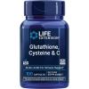 Life Extension Glutathione, Cysteine & C, 500 mg of Vitamin C, Powerful antioxidant Supplement to Support Liver Health, Gluten-Free, Non-GMO, 100 Capsules(100 Count (Pack of 1))