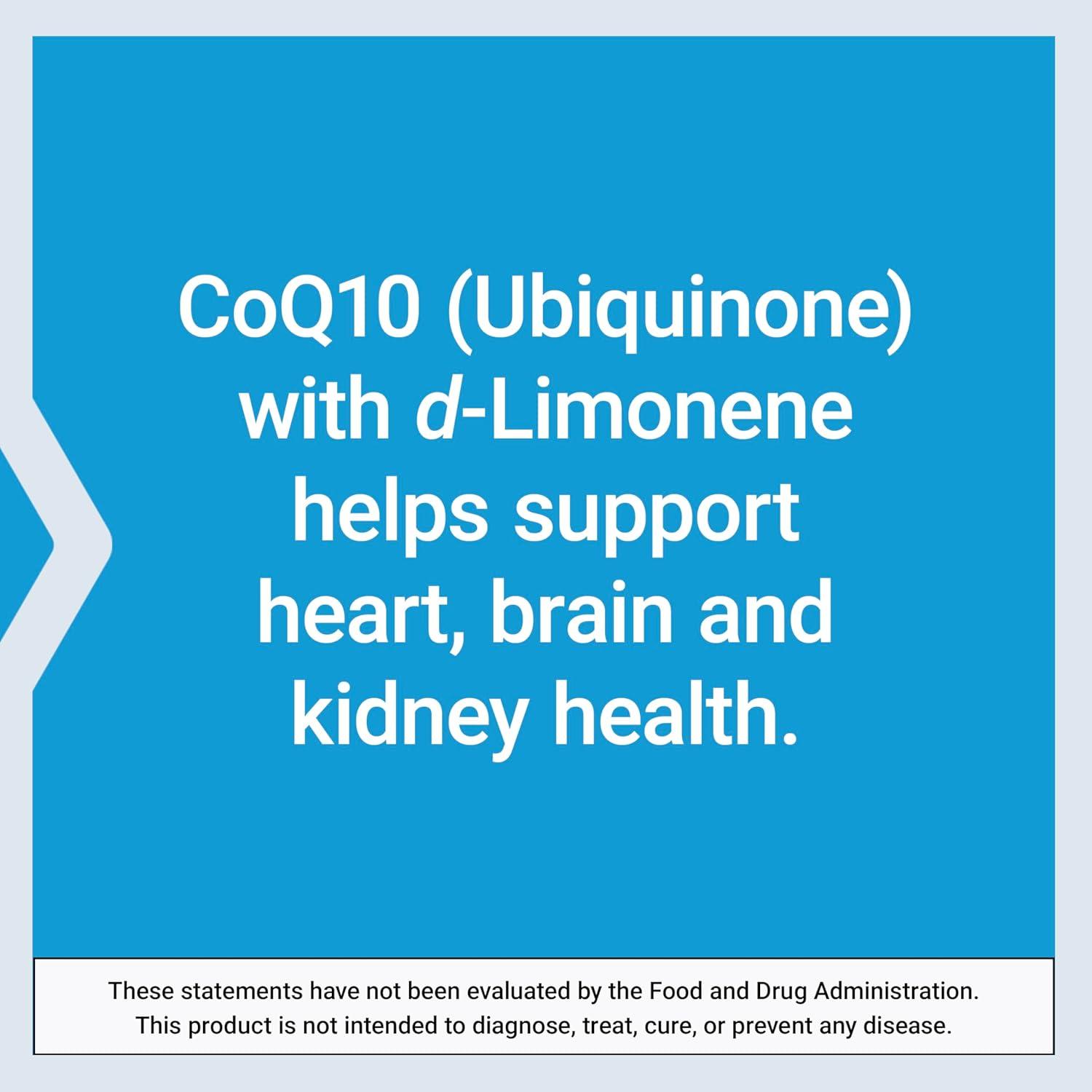imageLife Extension SuperAbsorbable CoQ10 Ubiquinone with dLimonene Heart Health Supplement relieves General Fatigue oxidative Stress Defense 50 mg NonGMO GlutenFree 60 softgels60 Count Pack of 1