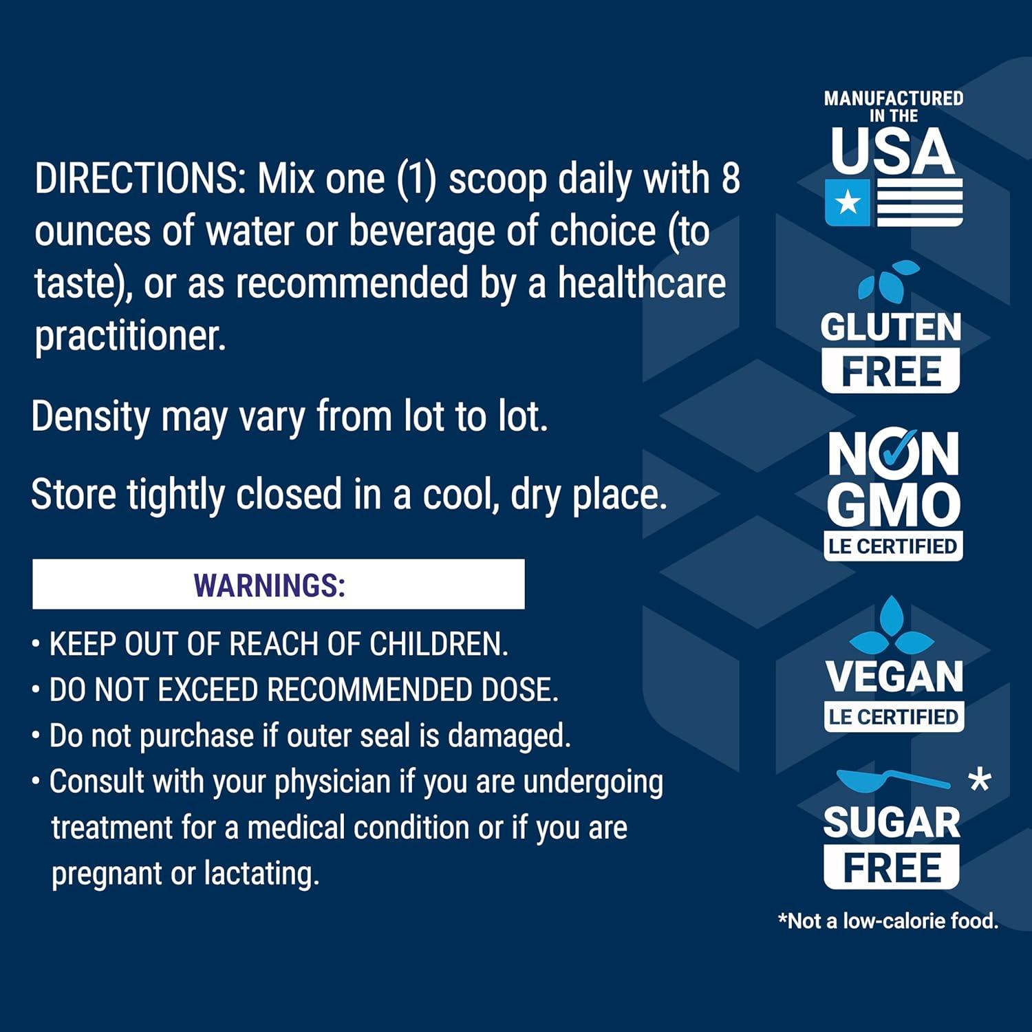 imageLife Extension Vegan Pro Collagen Collagen Builder Support Skin Health Type I Collagen Amino acids gotu kola Vitamin C GlutenFree NonGMO Vegan 30 Servings