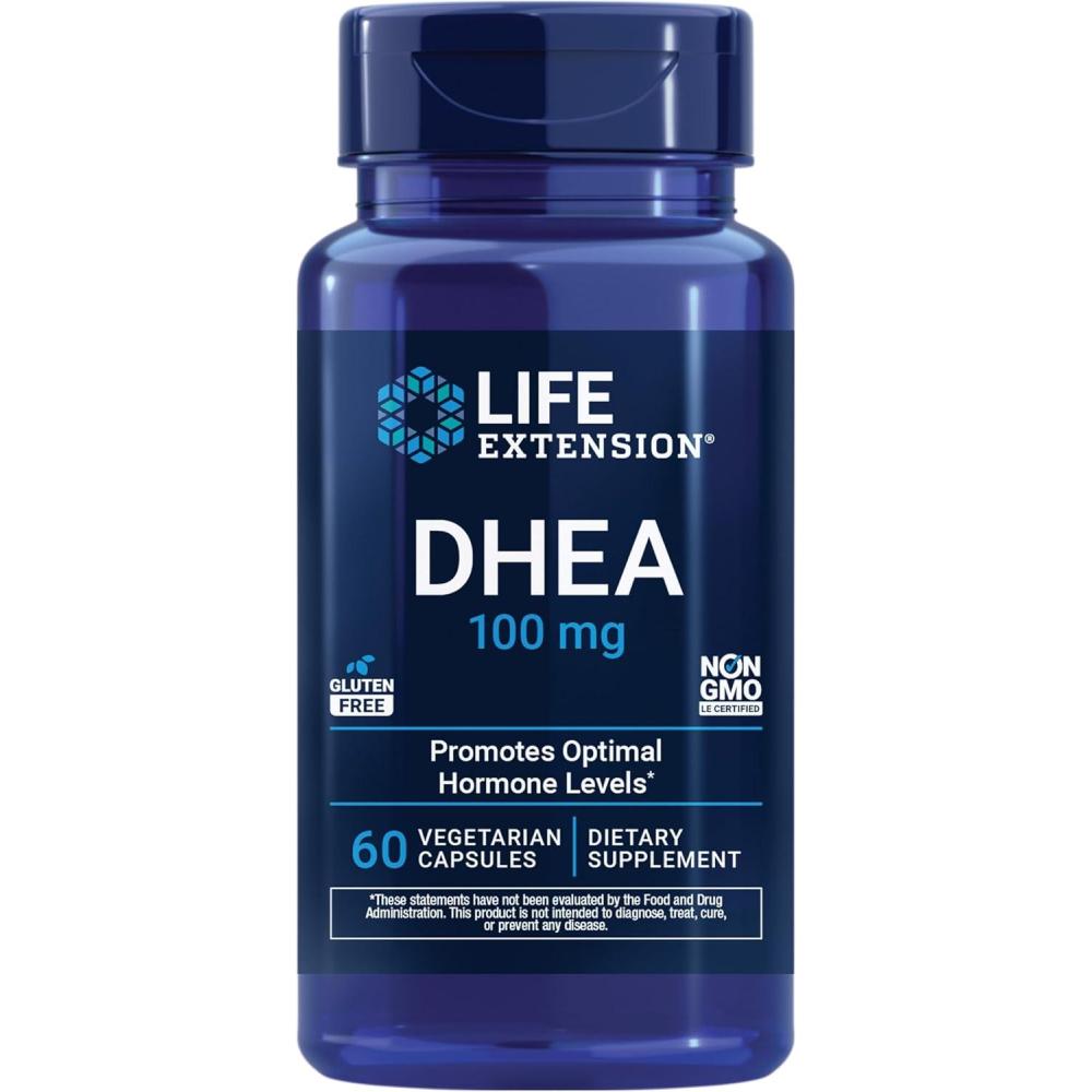 imageLife Extension DHEA 100 Mg Vegetarian Capsules 60 Count60 Count Pack of 1