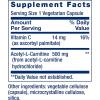Life Extension Acetyl-L-Carnitine, Acetyl-L-Carnitine, Vitamin C, Brain, Mood & Nerve Health, Cellular Energy, 3-Month Supply, Gluten-Free, Non-GMO, Vegetarian, 100 Capsules(supply)
