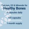 Life Extension Bone Restore Calcium Supplement, Vitamin D3, Magnesium, Boron, zinc, Manganese, Silicon, Helps Maintain Healthy Bone Density, Gluten-Free, Non-GMO, 120 Capsules