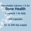Life Extension Calcium Citrate with Vitamin D, Super-absorbable Calcium to Support Optimal Bone Health, Gluten-Free, Non-GMO, 200 Capsules