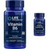 Life Extension Vitamin B6 250 mg, 100 Vegetarian Capsules & Folate & Vitamin B12, Vegetarian Capsules, White, 90 Count