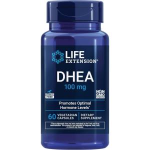 Life Extension DHEA 100 Mg Vegetarian Capsules, 60 Count(60 Count (Pack of 1))