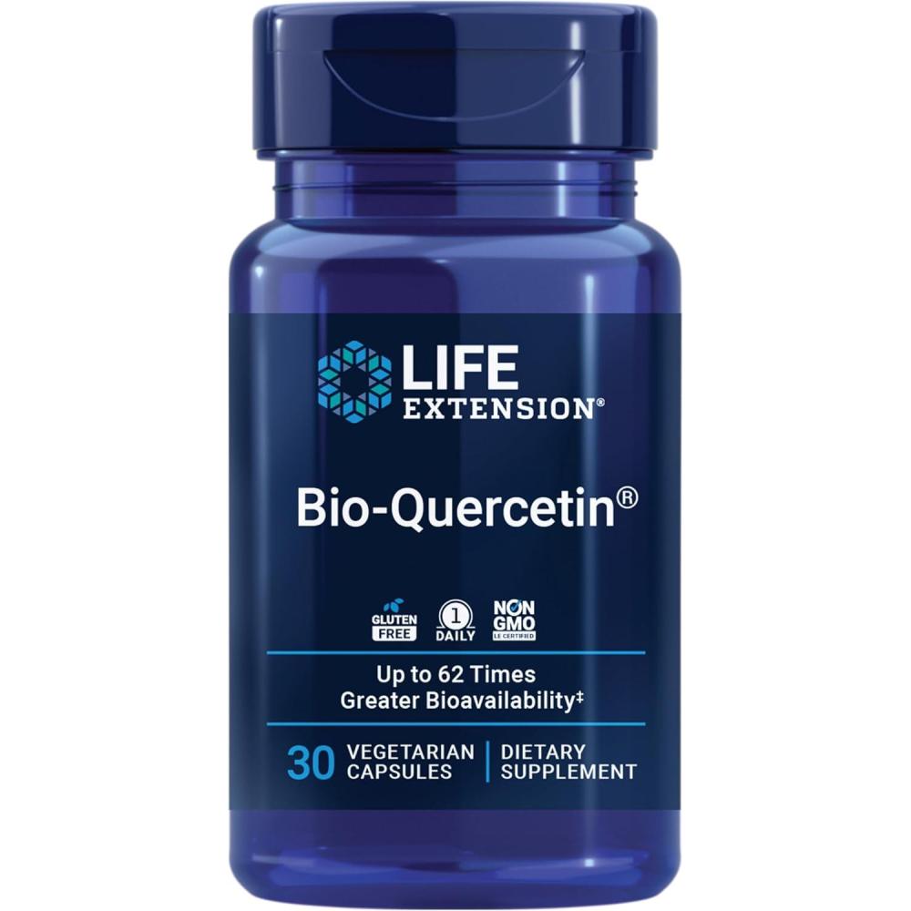 imageLife Extension BioQuercetin Immune Health Supplement Heart Health Support Gluten Free NonGMO Vegetarian 30 CapsulesBioQuercetin