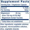 Life Extension Calm-Mag, Magnesium Acetyl taurinate, Daily Stress Management Formula, Supports Calmness and Relaxation, Gluten-Free, Non-GMO, Vegetarian, 30 Capsules(30 Count (Pack of 1))