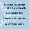 Life Extension Extend-Release Magnesium, prolonged Heart & Bone Health Support, Cardiovascular & Blood Pressure Health Support, bioavailable Formula, Gluten-Free, Non-GMO, Vegetarian, 60 Capsules(Unflavored (Magnesium Only))