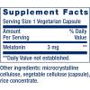 Life Extension Melatonin, 3 mg, Optimal Sleep Support, Healthy circadian Rhythms, Cellular Defense, Gluten-Free, Non-GMO, Vegetarian, 60 Capsules