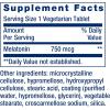 Life Extension Melatonin 6 Hour Timed Release, 750 mcg, Extended-Release Formula for Gentle Sleep Support, Healthy circadian Rhythms, Cellular Defense, Gluten-Free, Non-GMO, Vegetarian, 60 Tablets(60 Count (Pack of 1))