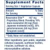 Life Extension Resveratrol Elite, Trans-resveratrol, Healthy Aging, Cardiovascular Health, Brain Health, oxidative Stress, Gluten-Free, Non-GMO, Vegetarian, 30 Capsules