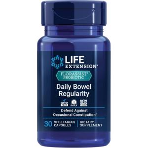 Life Extension FLORASSIST Daily Bowel Regularity, 30 Vegetarian Capsules