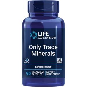 Life Extension Only Trace Minerals, a Daily dose of zinc, Chromium, Boron, Copper, Manganese, Vanadyl sulfate, Gluten-Free, Non-GMO, Vegetarian, 90 Capsules(90 Count (Pack of 1))