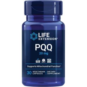 Life Extension PQQ, pyrroloquinoline Quinone, 20 mg, Promotes The Growth of New Mitochondria, Gluten-Free, Non-GMO, Vegetarian, 1 Daily, 30 Capsules(30 Count (Pack of 1))