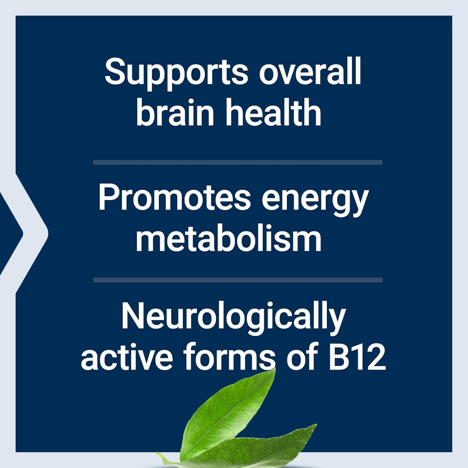 imageLife Extension B12 Elite adenosylcobalamin methylcobalamin Two Active Forms for Brain Health amp Dopamine Production NonGMO GlutenFree Vegetarian 60 lozengesVitamin