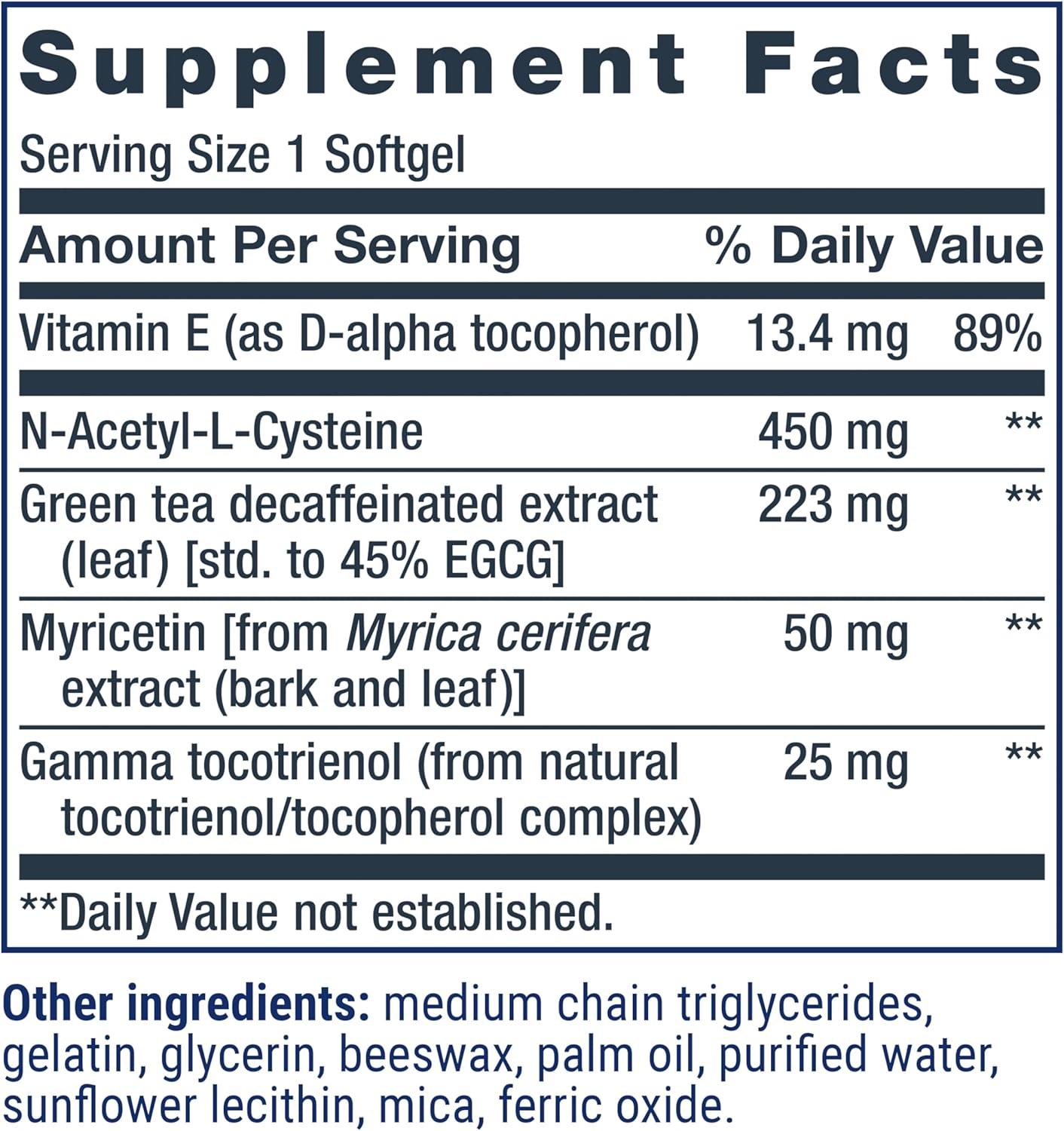 imageLife Extension GEROPROTECT Ageless Cell Cellular Health Healthy Aging Vitamin E NAcetylLcysteine Green Tea Extract myricetin Gluten Free NonGMO 30 softgels