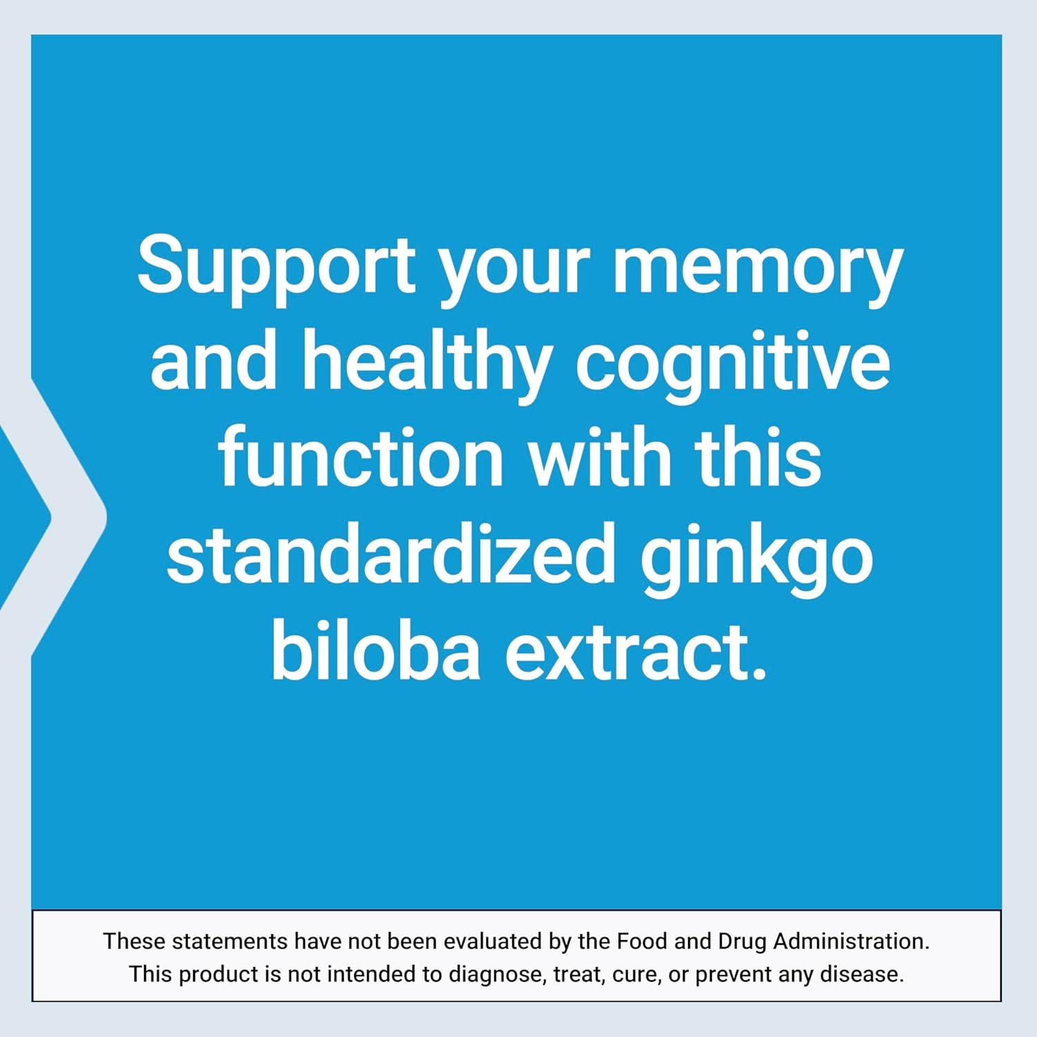 imageLife Extension Ginkgo Biloba Certified Extract 120 mg Helps Maintain Memory amp cognition GlutenFree NonGMO Vegetarian 365 Capsules