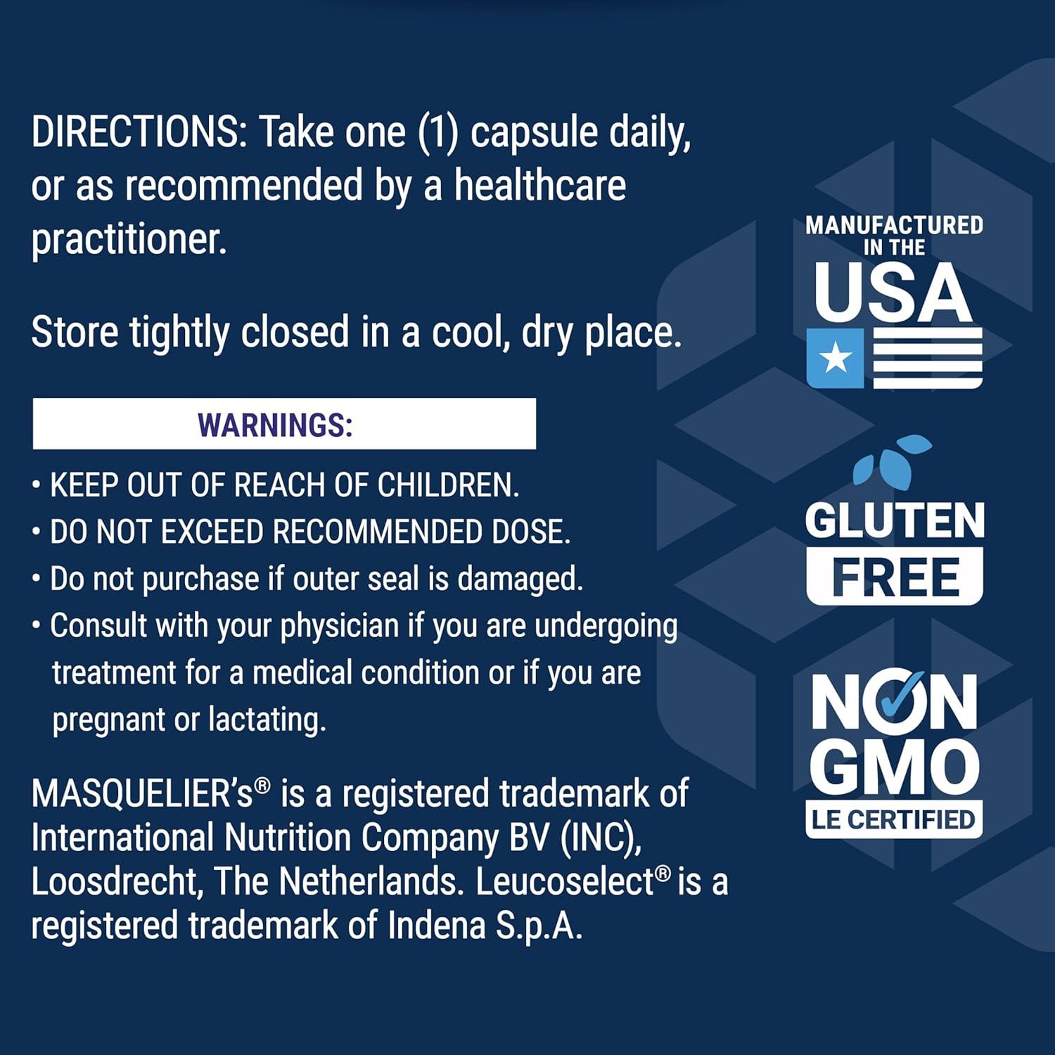 imageLife Extension Grapeseed Extract Vitamin C Calcium resveratrol polyphenols Cardiovascular Health antioxidant Protection GlutenFree NonGMO Vegetarian 60 Capsules