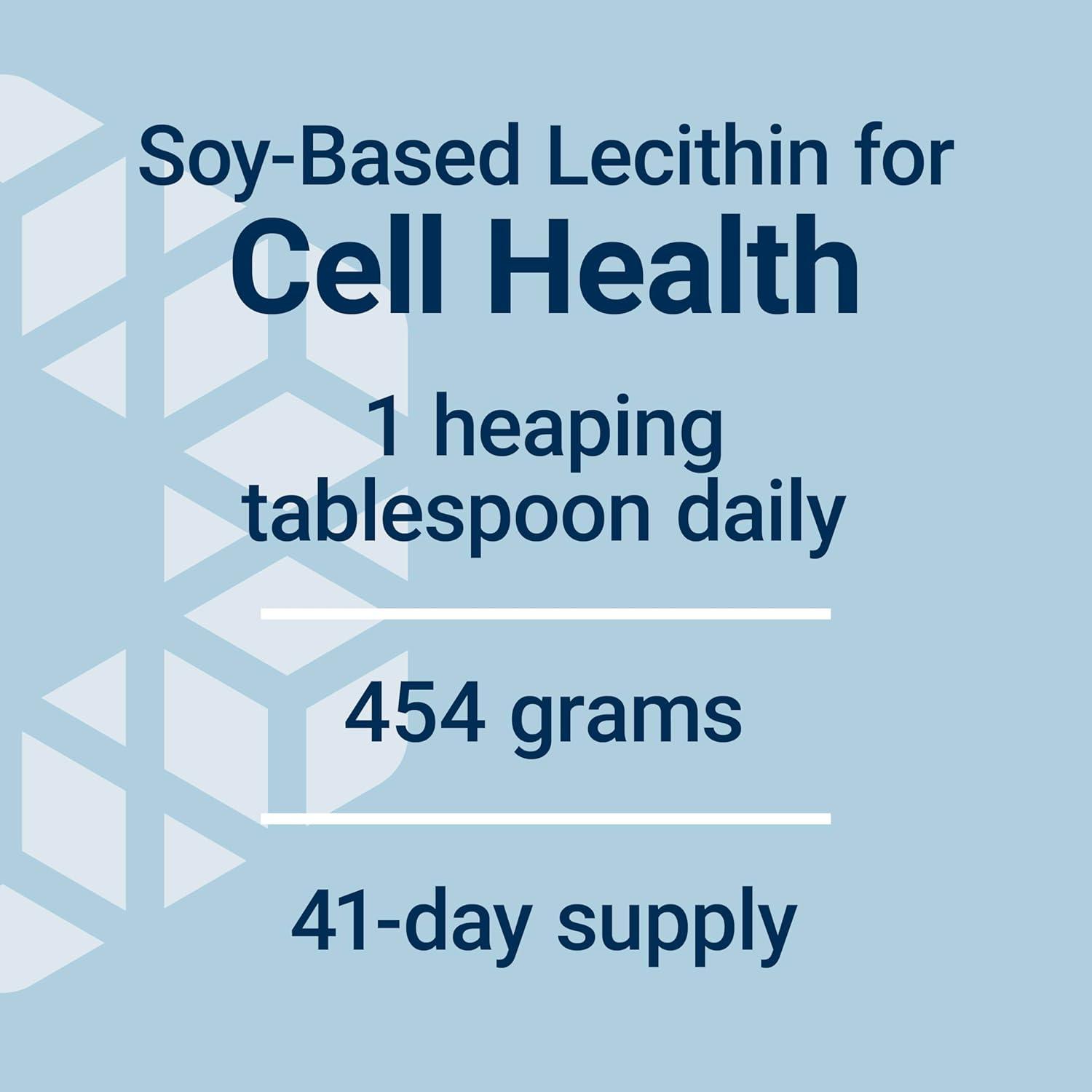 imageLife Extension Lecithin Promotes Healthy Cell Structure and Function in The Brain Gluten Free NonGMO Vegetarian 454 Grams