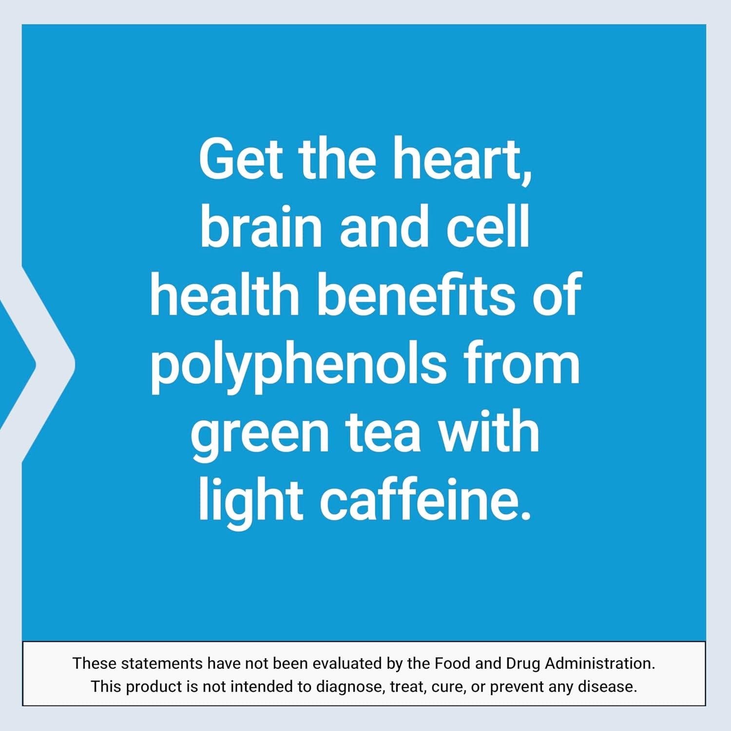 imageLife Extension Lightly Caffeinated Mega Green Tea Extract Camellia sinensis Extract with Concentrated EGCG polyphenol Content GlutenFree NonGMO Vegetarian 100 CapsulesLightly Caffeinated