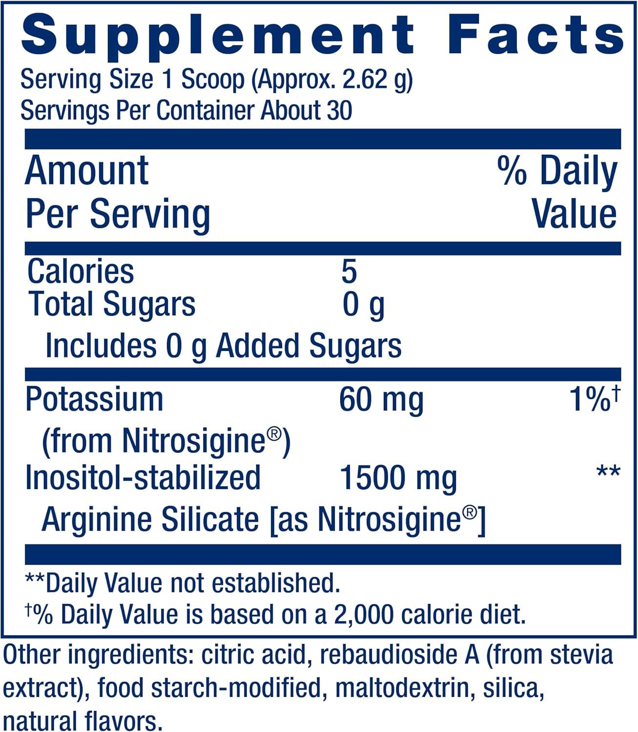 imageLife Extension NitroVasc Boost Blood Flow Supplement Nitric Oxide Support Heart Health Cardiovascular Support Larginine GlutenFree NonGMO Vegetarian 1 Scoop 30 Servings