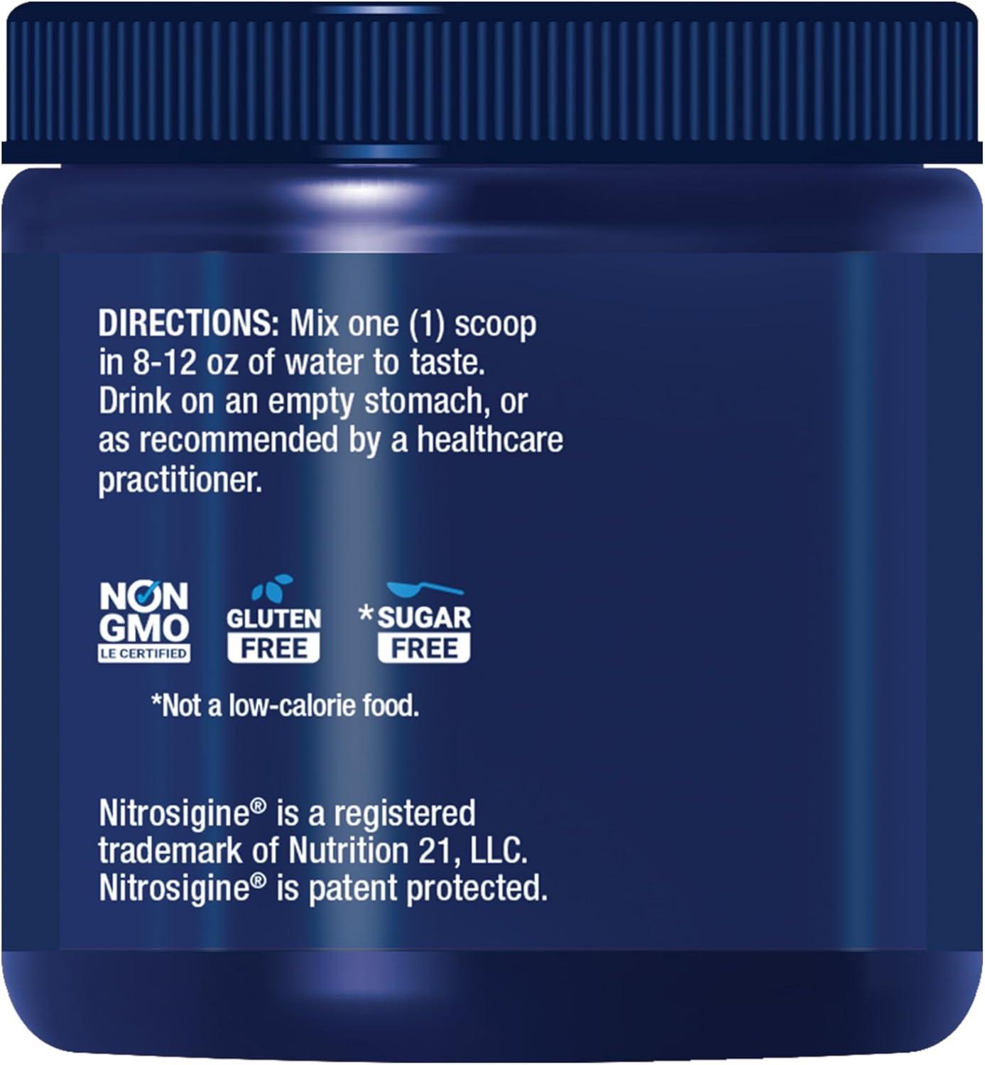 imageLife Extension NitroVasc Boost Blood Flow Supplement Nitric Oxide Support Heart Health Cardiovascular Support Larginine GlutenFree NonGMO Vegetarian 1 Scoop 30 Servings
