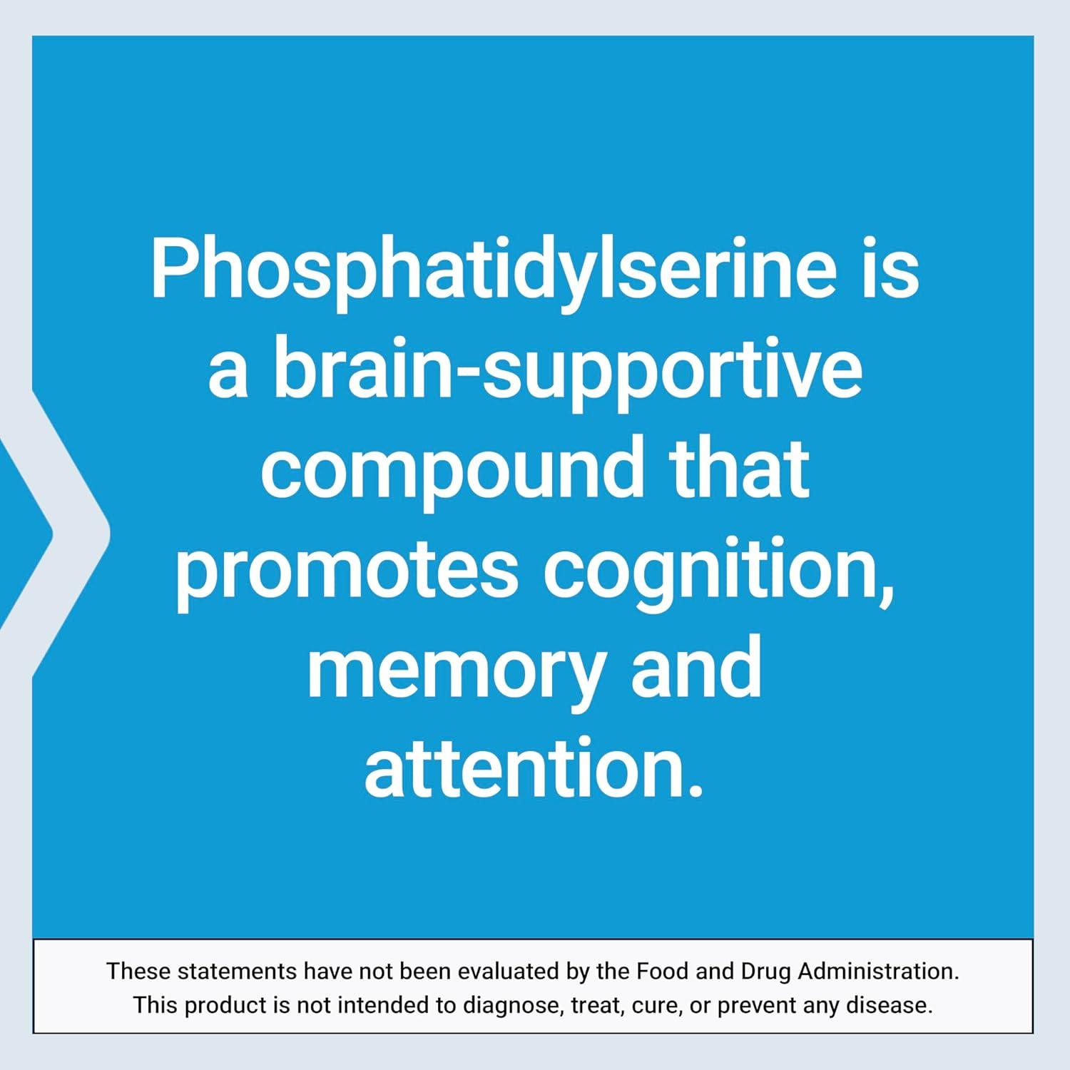 imageLife Extension PS Caps phosphatidylserine for Cognitive Performance GlutenFree NonGMO Vegetarian 100 Capsules