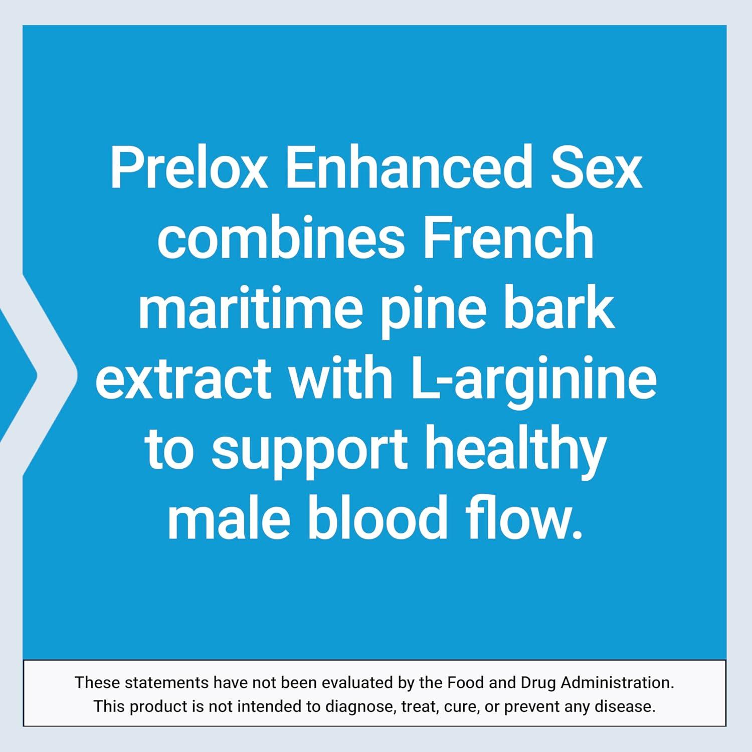 imageLife Extension Prelox Enhanced Sex  French Maritime Pine Bark Extract LArginine  Male Sexual Health Promotes Male Blood Flow  GlutenFree NonGMO  60 Tablets