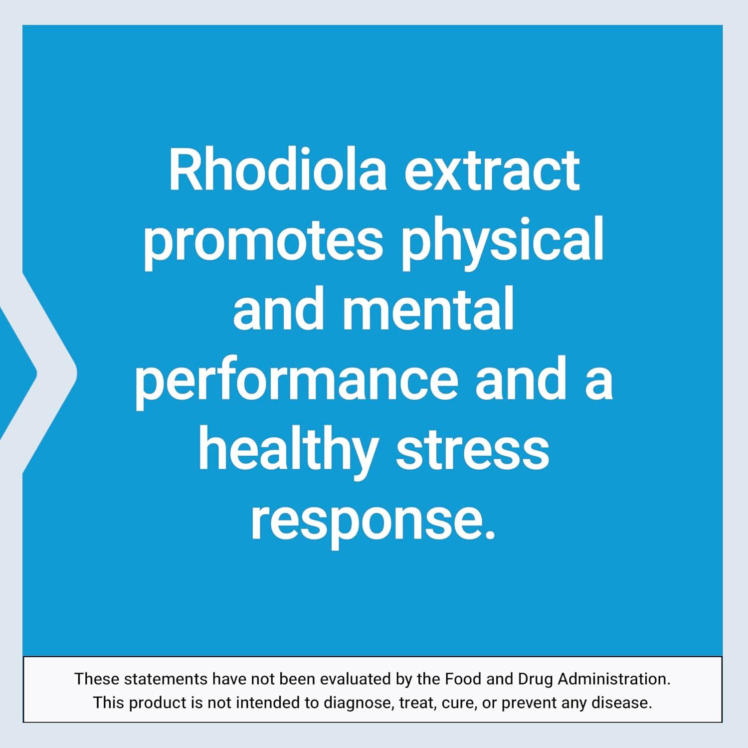 imageLife Extension Rhodiola Extract Rhodiola rosea Supplement standardized Extract Promotes Physical and Mental Performance GlutenFree NonGMO Vegetarian 250 mg 60 Capsules60 Count Pack of 1