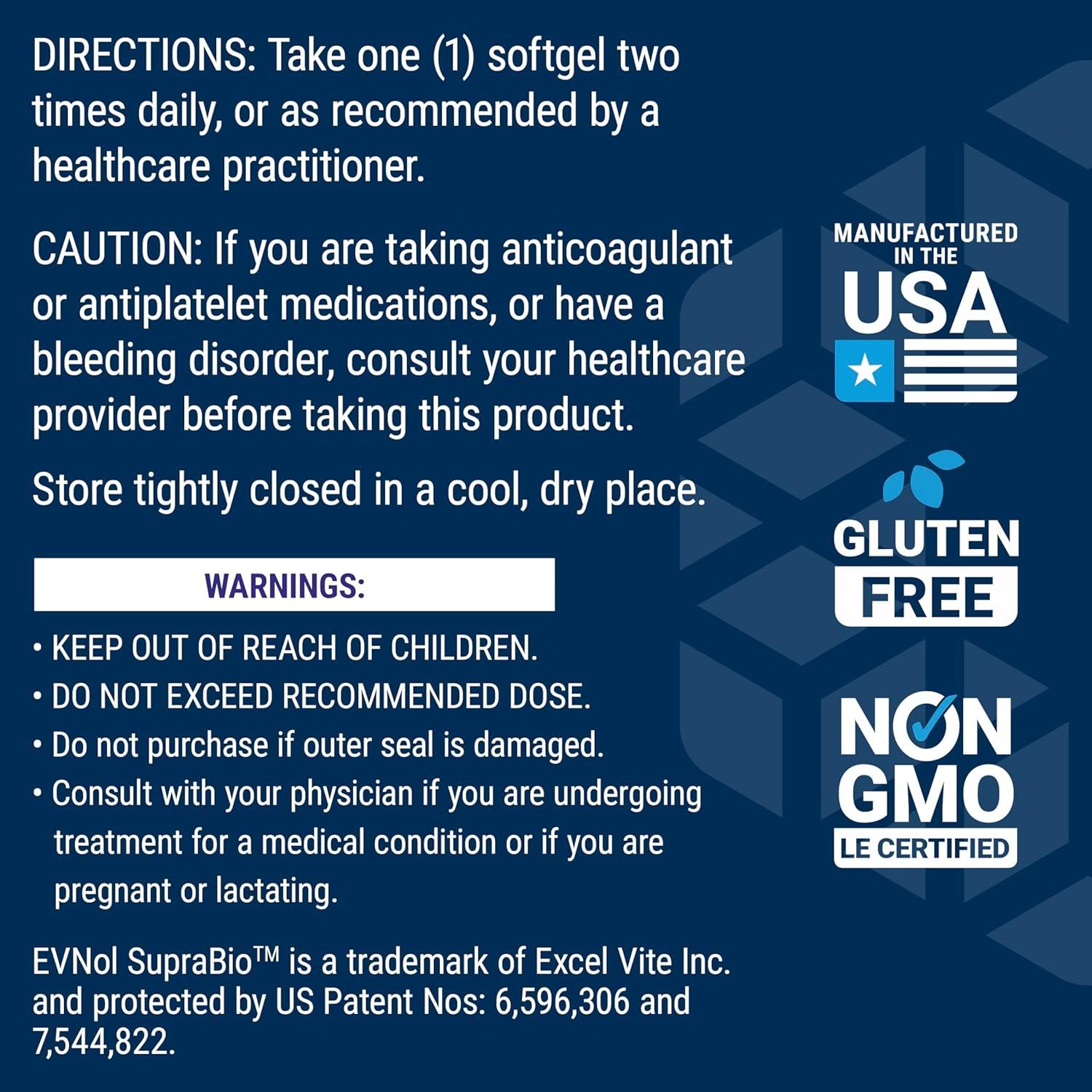 imageLife Extension Super Absorbable Tocotrienols Vitamin E as DAlpha tocopherol Mixed tocotrienols Support Hair Growth Brain Function GlutenFree NonGMO 60 softgels