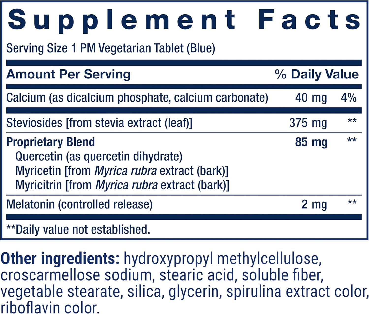 imageLife Extension Triple Action Blood Pressure Heart Health Supplement quercetin stevia Extract melatonin Morning and Night Support GlutenFree NonGMO Vegetarian 60 Tablets