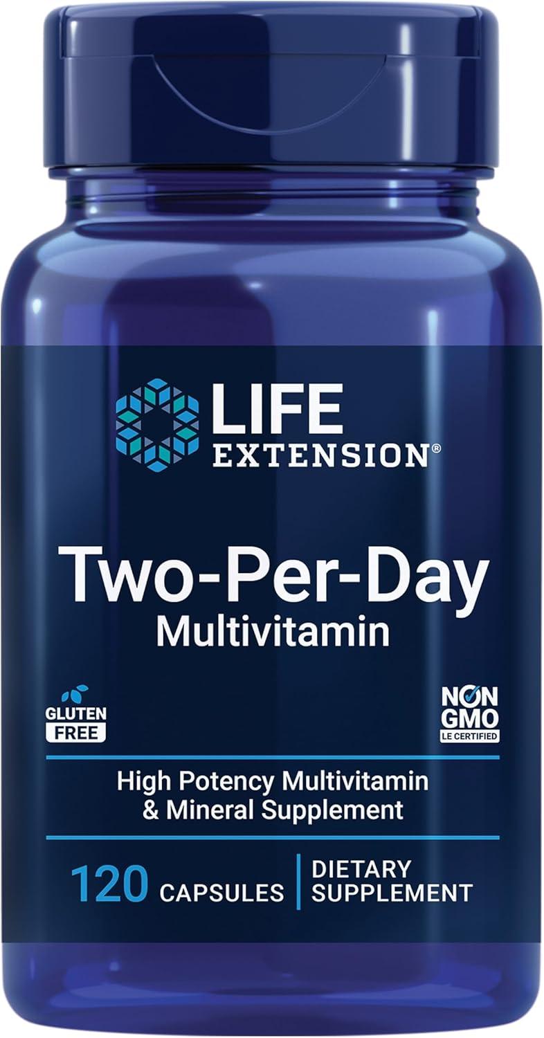 imageLife Extension TwoPerDay Multivitamin  Packed with Over 25 Vitamins Minerals amp Extracts Vitamins B6 C D  Zinc  TwoMonth Supply  NonGMO GlutenFree  120 TabletsUnflavored  NAC