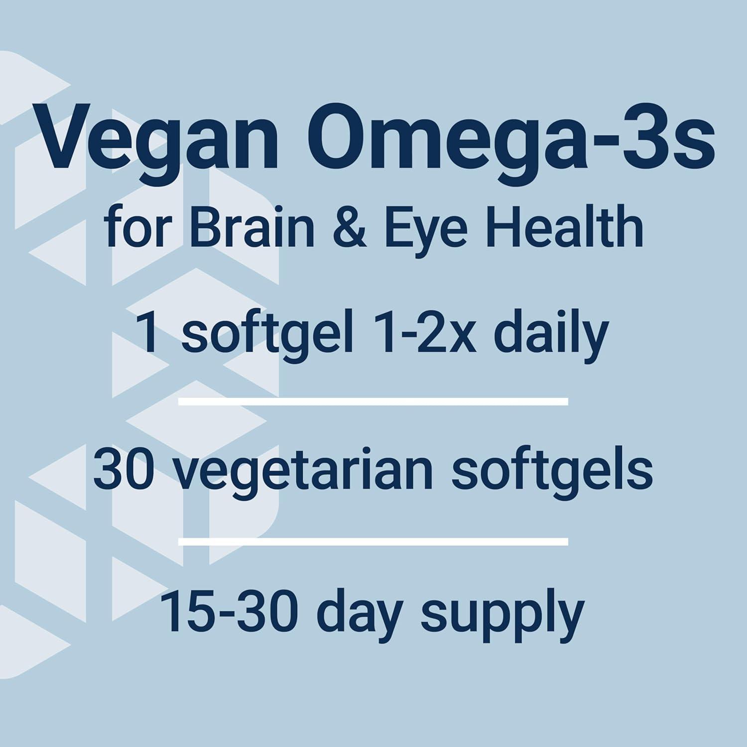 imageLife Extension Vegetarian DHA Omega3 from Algae for cognition Mood amp Eye Health GlutenFree NonGMO Vegan 30 softgels
