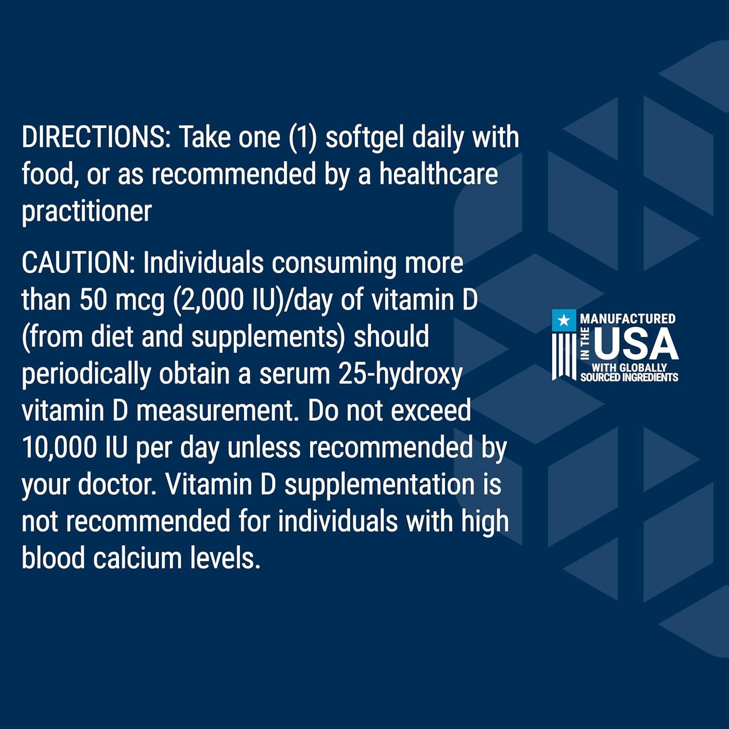 imageLife Extension Vitamin D3 125 mcg 5000 IU Bone Health Brain Performance Immune System Support GlutenFree NonGMO Once Daily TwoMonth Supply 60 Softgels60 Count Pack of 1