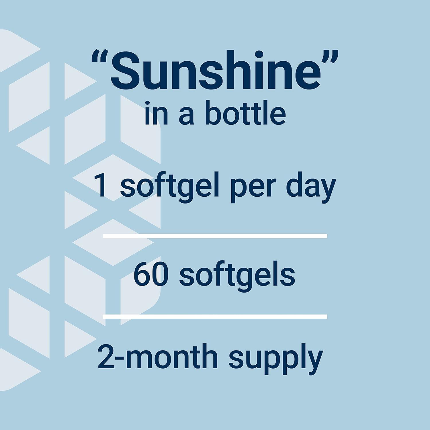 imageLife Extension Vitamin D3 125 mcg 5000 IU Bone Health Brain Performance Immune System Support GlutenFree NonGMO Once Daily TwoMonth Supply 60 Softgels60 Count Pack of 2