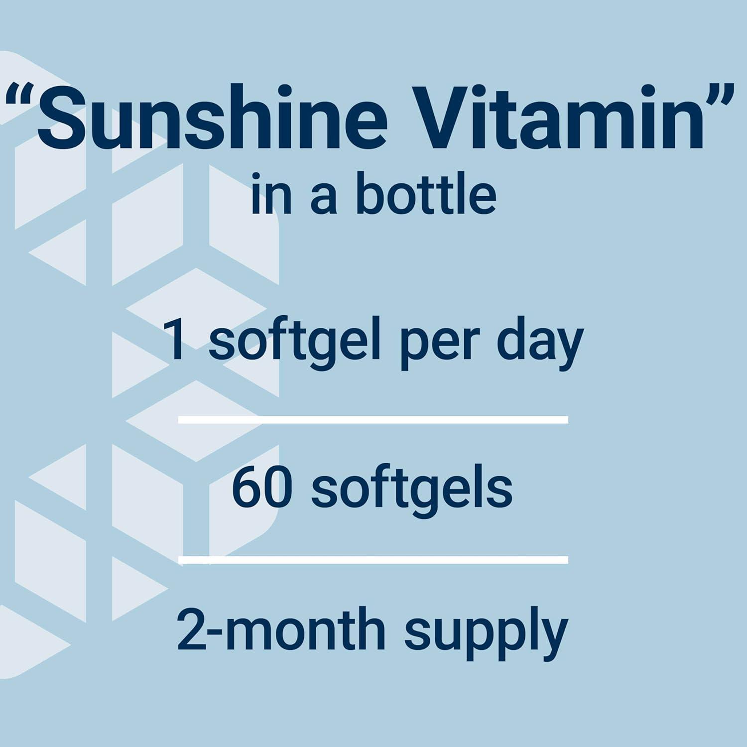 imageLife Extension Vitamin D3 125 mcg 5000 IU Bone Health Brain Performance Immune System Support GlutenFree NonGMO Once Daily TwoMonth Supply 60 Softgels60 Count Pack of 1