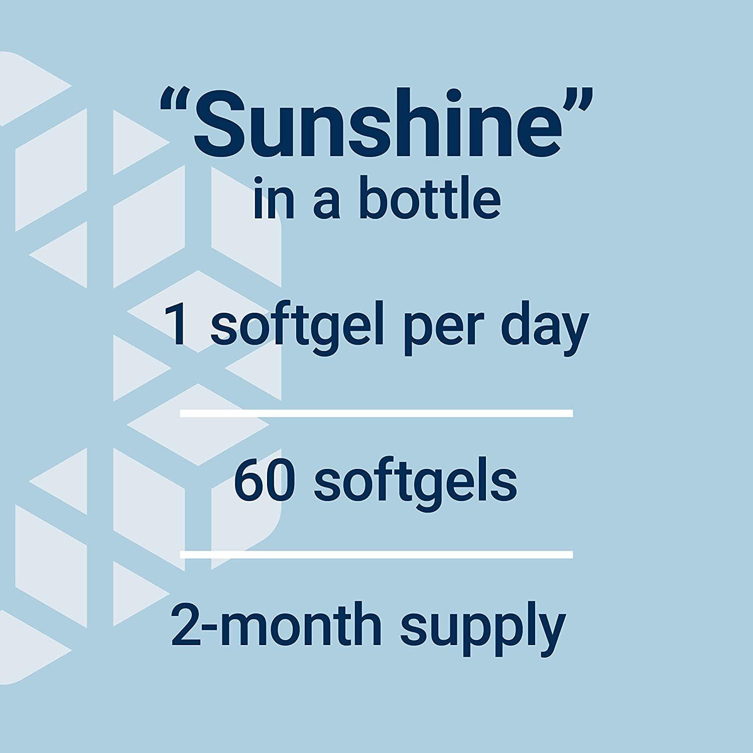 imageLife Extension Vitamin D3 125 mcg 5000 IU Bone Health Brain Performance Immune System Support GlutenFree NonGMO Once Daily TwoMonth Supply 60 Softgels60 Count Pack of 2