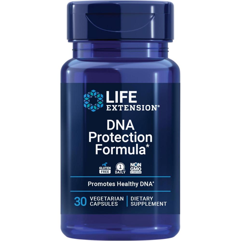 imageLife Extension DNA Protection Formula DNA Health Support Nutrition Focused antioxidants Hops chlorophyllin zinc OnceDaily GlutenFree NonGMO 60 softgels30 Count Pack of 1