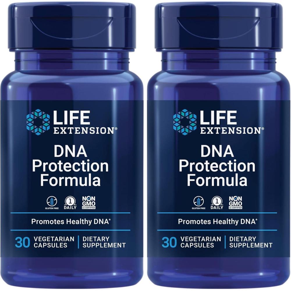 imageLife Extension DNA Protection Formula DNA Health Support Nutrition Focused antioxidants Hops chlorophyllin zinc OnceDaily GlutenFree NonGMO 60 softgels30 Count Pack of 2