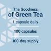Life Extension Lightly Caffeinated Mega Green Tea Extract, Camellia sinensis Extract with Concentrated EGCG polyphenol Content, Gluten-Free, Non-GMO, Vegetarian, 100 Capsules(Lightly Caffeinated)