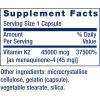 Life Extension Mega Vitamin K2 High Potency for Strong Bones, clinically Studied 45 mg K2 Dosage, Promotes Healthy Bone Density, Gluten-Free, Non-GMO, 30 Capsules