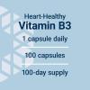 Life Extension Vitamin B3 Niacin, Heart Health, Cholesterol & Energy Support, Gluten-Free, Non-GMO, 100 Capsules(100 Count (Pack of 1))
