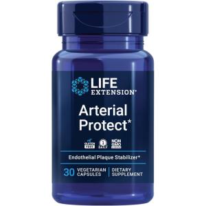 Life Extension Arterial Protect – Blood Pressure Supplement for Heart Health – with gotu kola and Pycnogenol Dried French Maritime Pine bark extracts – Gluten-Free, Non-GMO, Vegetarian – 30 Capsules(Standard Packaging)