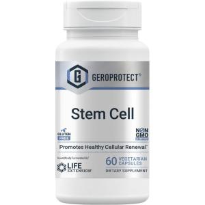 Life Extension GEROPROTECT® Stem Cell, Promotes Healthy Cellular Renewal, kokum Extract, Trans-resveratrol, Gluten Free, Non-GMO, Vegetarian, 60 Capsules