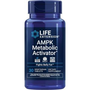 Life Extension AMPK Metabolic Activator*, Hesperidin, G. pentaphyllum, Fight unwanted Belly Fat, Target Overall Fat, Gluten-Free, Vegetarian, 1-Daily, Non-GMO, 30 Tablets(Activator)