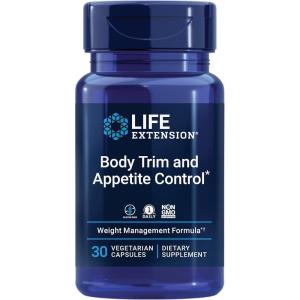 Life Extension Body Trim and Appetite Control, Lemon Verbena, Hibiscus, Healthy Weight, Promotes Satiety, Weight Management, Gluten Free, Non-GMO, 1-Daily, Vegetarian, 30 Capsules