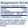 Life Extension D, L-Phenylalanine Capsules, 500 mg – Supports Mood Health, Promotes Neurotransmitter Health – Gluten-Free, Non-GMO, Vegetarian – 100 Capsules
